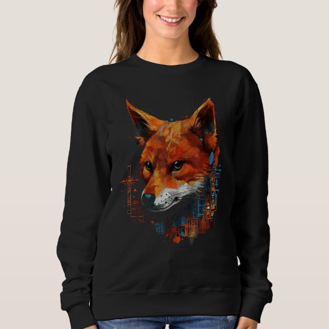 Sudadera Fox Artwork  Animal  Animal Fox 17 (Anverso)