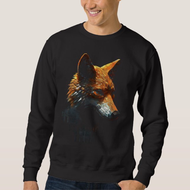 Sudadera Fox Artwork  Animal  Animal Fox 4 (Anverso)