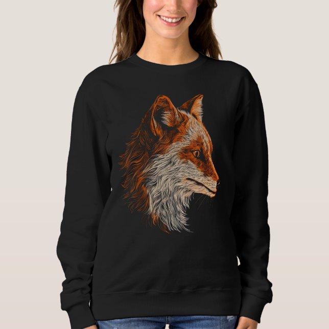 Sudadera Fox Artwork  Animal  Animal Fox 7 (Anverso)