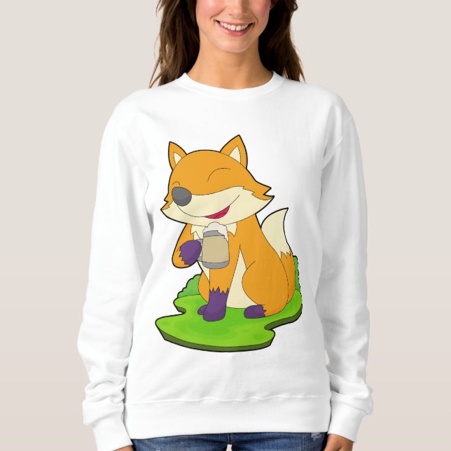 Sudadera Fox Beer mug Beer (Anverso)