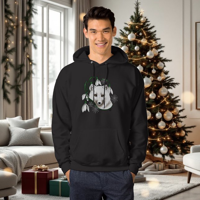 Sudadera Fox blanca del Ártico de Art Nouveau (Subido por el creador)