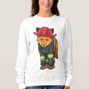 Sudadera Fox como bombero con casco