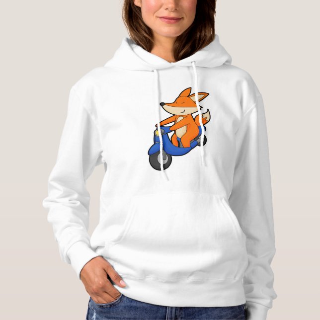 Sudadera Fox como ciclista con Scooter (Anverso)