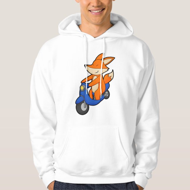 Sudadera Fox como ciclista con Scooter (Anverso)