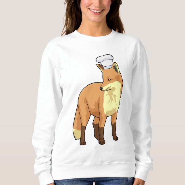 Sudadera Fox como cocinero con gorra de chef (Anverso)