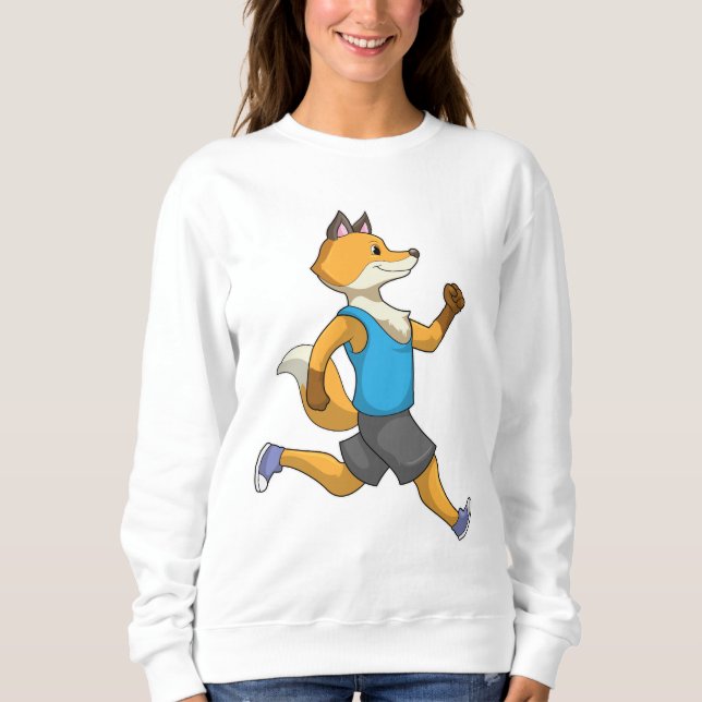 Sudadera Fox como corredor en carrera (Anverso)