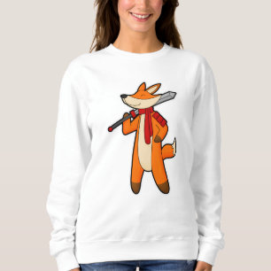 Sudadera Fox como guerrero con espada y bufanda