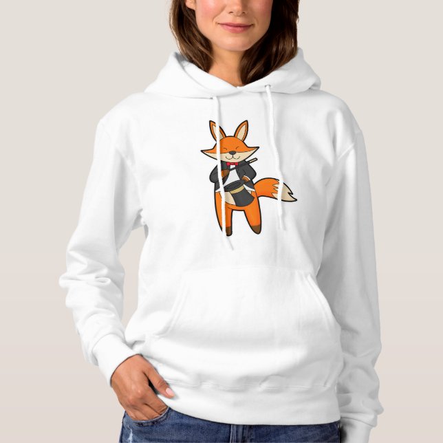 Sudadera Fox como mago con varita mágica y Gorra (Anverso)