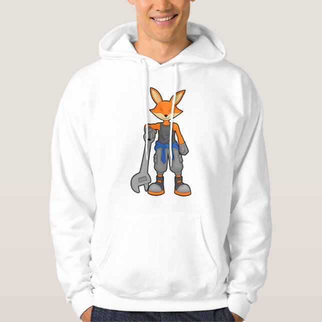 Sudadera Fox como mecánico con español (Anverso)