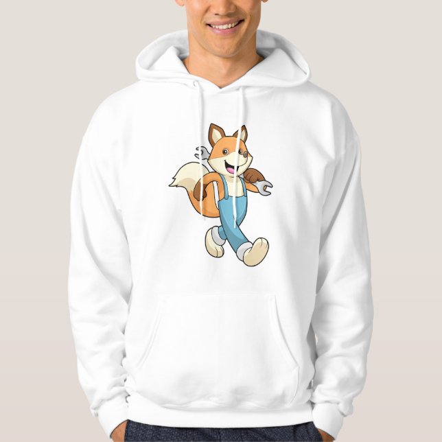 Sudadera Fox como mecánico con llave (Anverso)