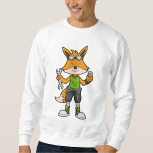 Sudadera Fox como mecánico con llave y tuerca