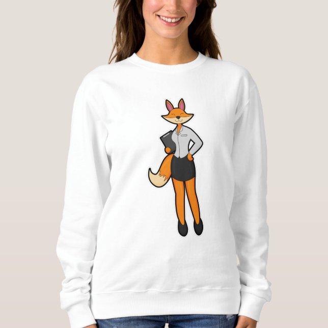 Sudadera Fox como secretario con Notepad (Anverso)