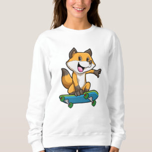 Sudadera Fox como Skater con Skateboard