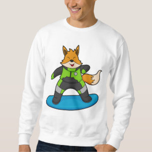 Sudadera Fox como Snowboarder con Snowboard