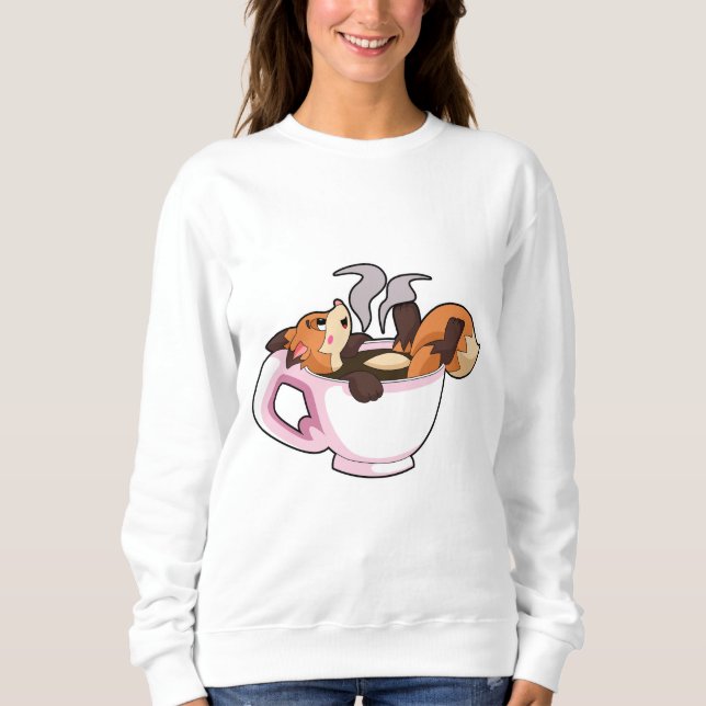 Sudadera Fox con Copa de Café (Anverso)