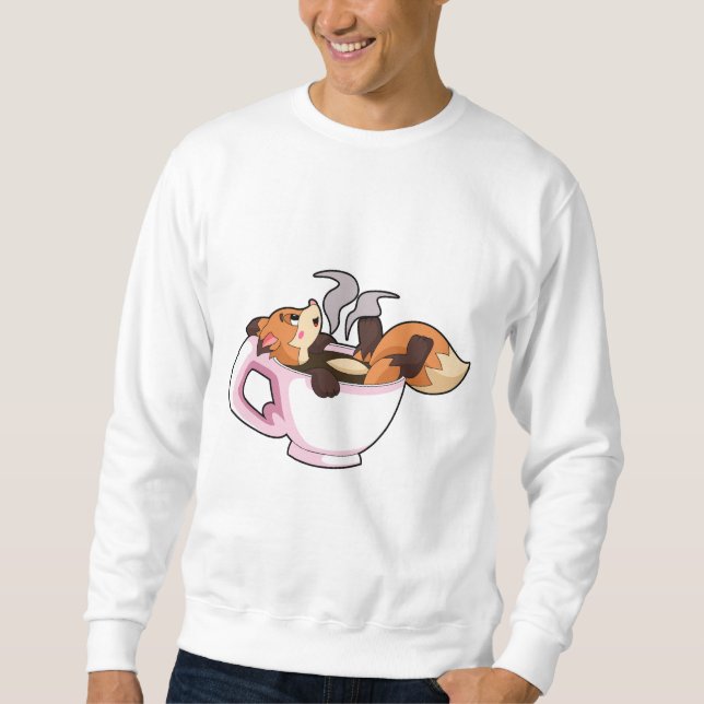 Sudadera Fox con Copa de Café (Anverso)