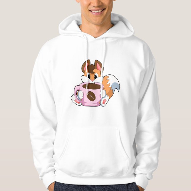 Sudadera Fox con Copa de Café (Anverso)