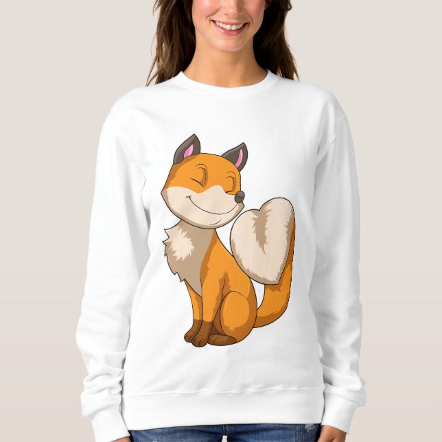 Sudadera Fox con corazón (Anverso)