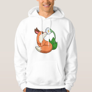 Sudadera Fox con flor blanca