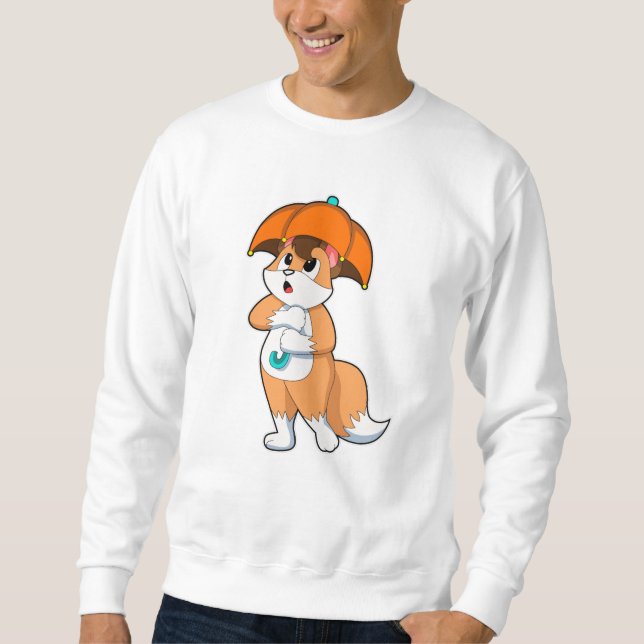 Sudadera Fox con paraguas (Anverso)