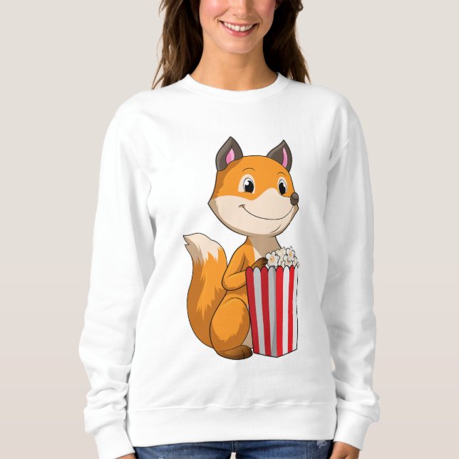Sudadera Fox con Popcorn (Anverso)