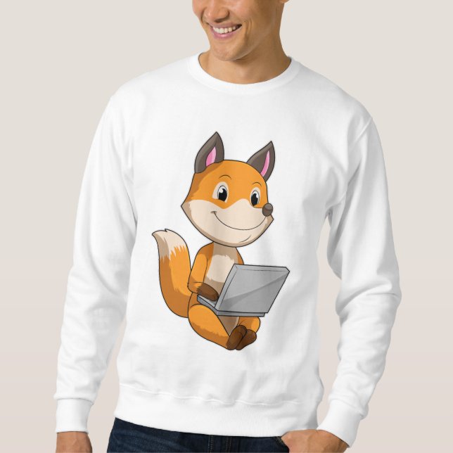 Sudadera Fox con portátil (Anverso)