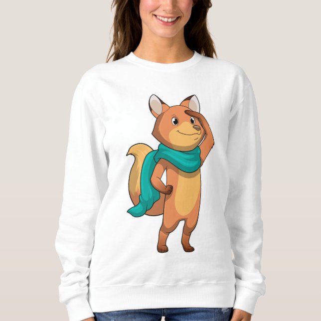 Sudadera Fox con Scarf (Anverso)