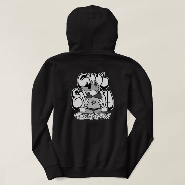 SUDADERA FOX CREW (Reverso del diseño)
