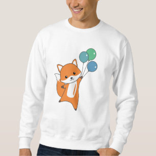 Sudadera Fox Cute Animals Mosca Globos Niños