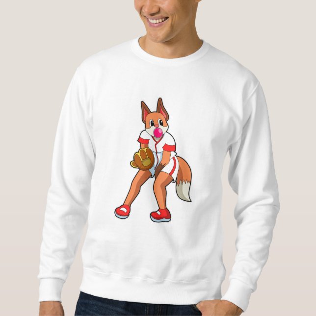 Sudadera Fox en el béisbol con guante de béisbol (Anverso)