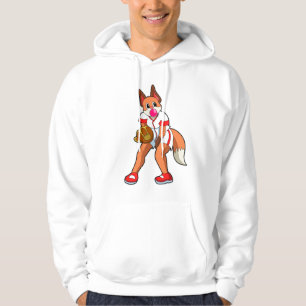 Sudadera Fox en el béisbol con guante de béisbol