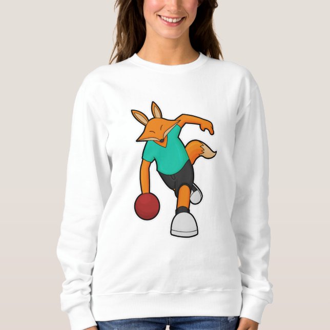 Sudadera Fox en el Bowling con bolas (Anverso)