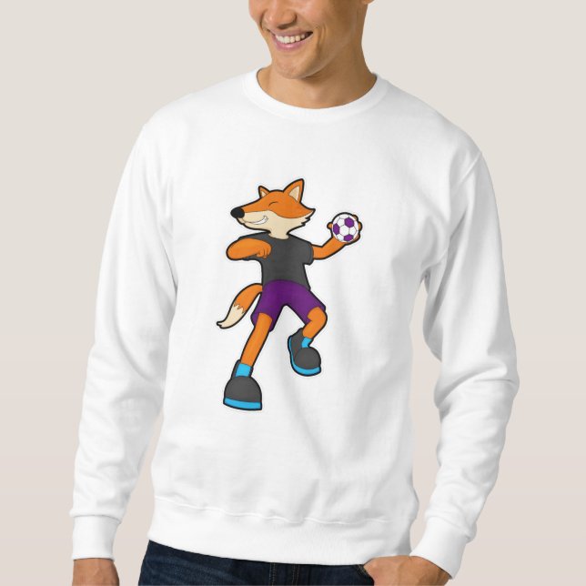 Sudadera Fox en jugador de balonmano con balonmano (Anverso)