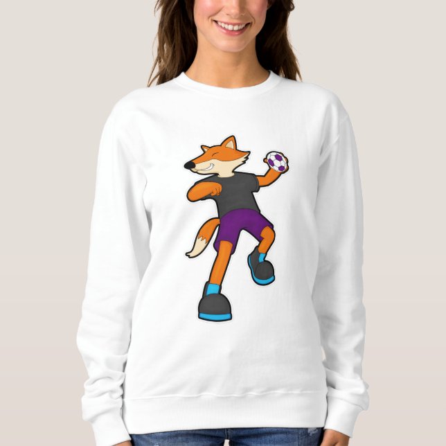 Sudadera Fox en jugador de balonmano con balonmano (Anverso)