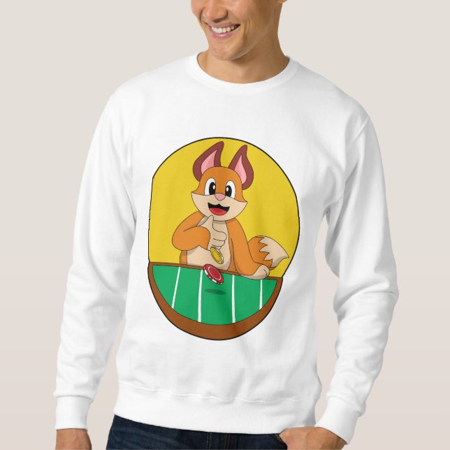 Sudadera Fox en Poker con fichas de póker (Anverso)