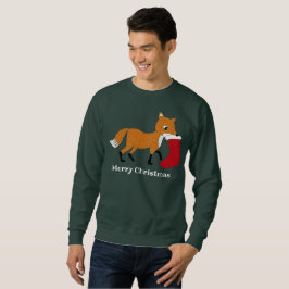 Sudadera Fox festivo con Navidades repartiendo gráfico Pers