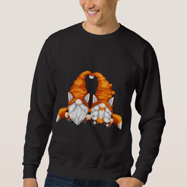 Sudadera Fox Gnomes Graciosa Para Los Forestales Y El Amant (Anverso)