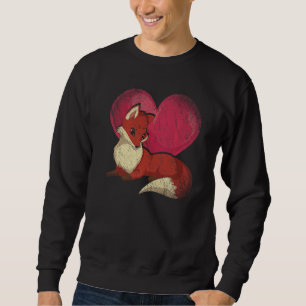 Sudadera Fox Heart Forest Animal Wildlife Cute Fox