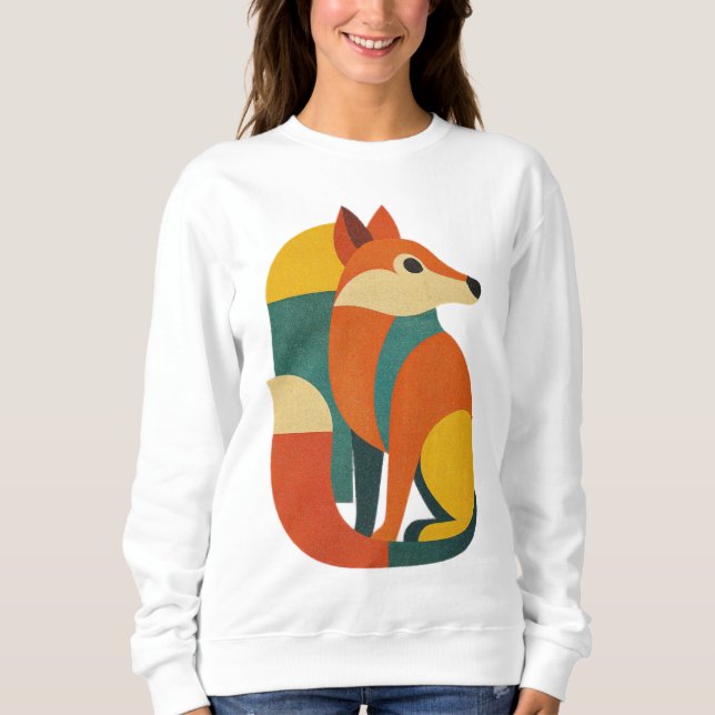 Sudadera FOX ILLUSTRATION GEOMETRY DESIGN T-Shirt (Anverso)