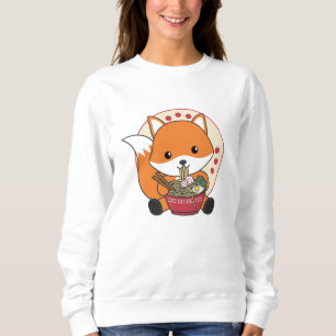 Sudadera Fox Impulsada Por Ramen Cute Kawaii Foxes