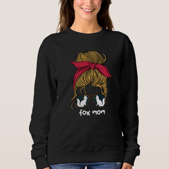 Sudadera Fox Mom Wildlife Animal Foxes Women (Anverso)