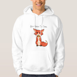 Sudadera Fox observado grande lindo que come una galleta