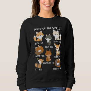 Sudadera Fox Of The World Fox Animals Educational