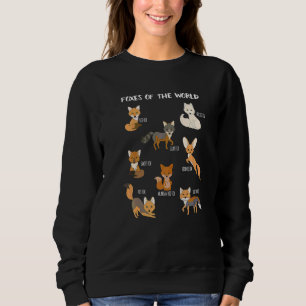 Sudadera Fox Of The World Fox Animals Educational