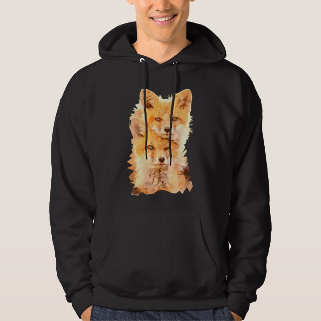 Sudadera Fox Polygon Geomeric Swee Foxes Polygon Fox (Anverso)