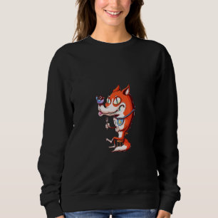 Sudadera Fox Preparándose Para La Comida Mejor Idea Para An