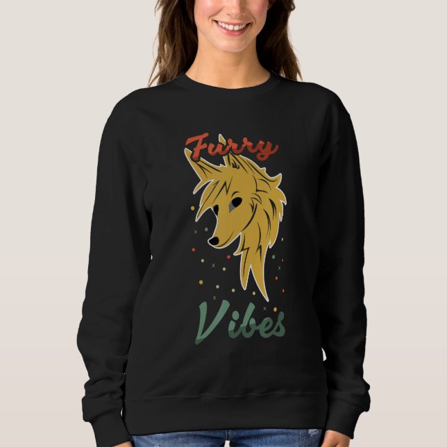 Sudadera Fox Proud Furry Tail Ear Furry Vibes Furry Person  (Anverso)