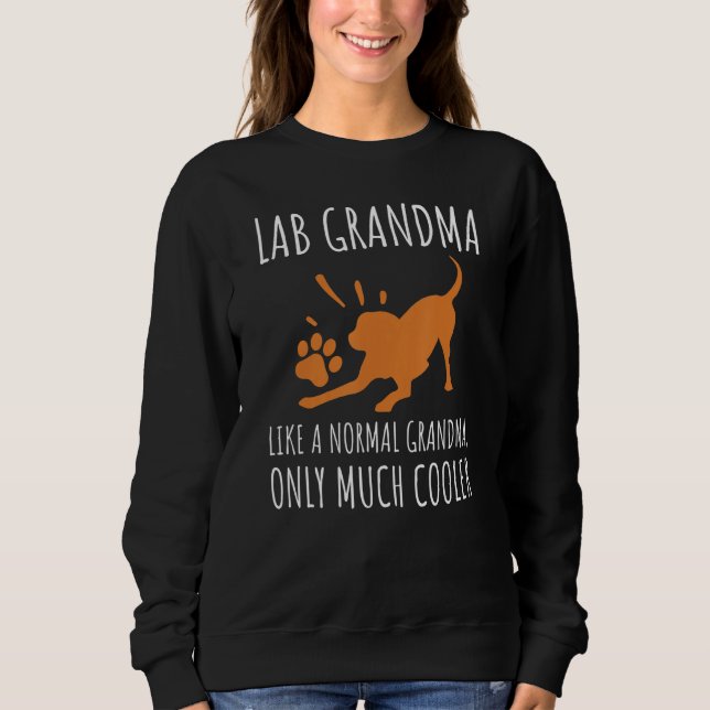 Sudadera Fox Red Lab Grandma Labrador Retriever (Anverso)