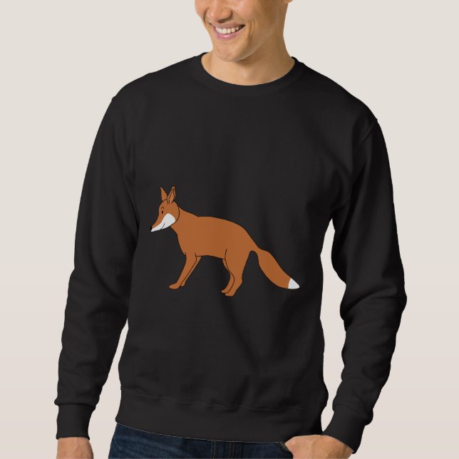 Sudadera Fox. rojo (Anverso)