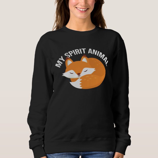 Sudadera Fox Spirit Animal Fox Wild Animal (Anverso)